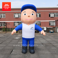 moving Inflatable cartoon sport boy walking costume advertising inflatable cartoon blown for decoration customized