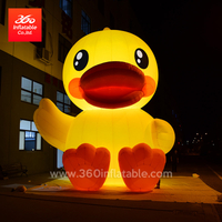 inflatable toy animal Custom advertising big duck model for decoration hot sale huge inflatable statue big ducks on pool water