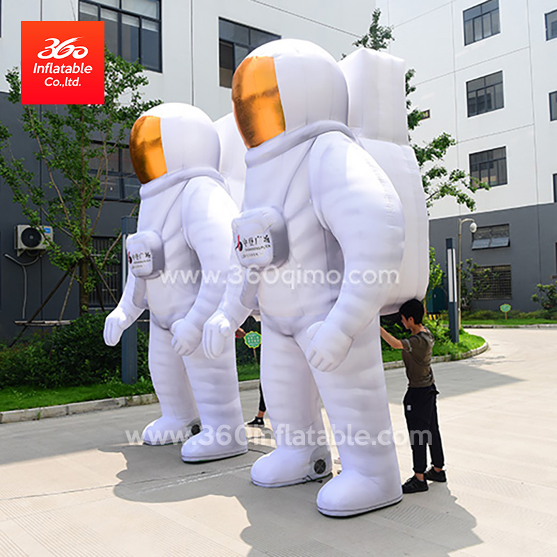 4M moving Inflatable cartoon astronauts advertising inflatable cartoon for decoration customized