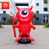 Inflatable advertising cartoon devil decorative props lamp post