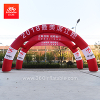 Two Rows Inflatable Arch Custom Advertising Archway Custom Arches