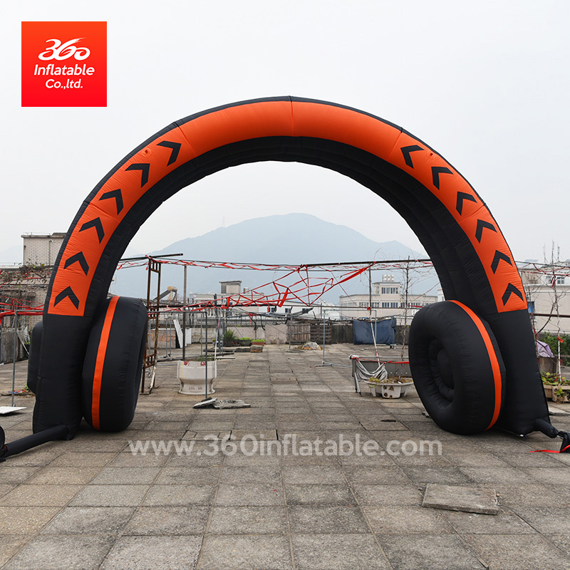 Headphone Shape Arch Inflatable Advertising Headset Arch Custom