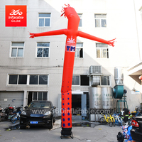 Customized Inflatable red Sky Air Dancer Dancing Man with blower for Advertising High Quality Inflatable Wave Man/ Air dancer