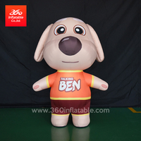 Custom made attractive decoration inflatable dog costume for advertising customized products inflatable parade animal dog suit