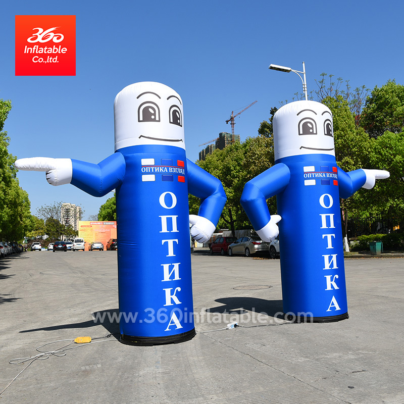 Custom cartoon air dancer Advertising inflatable lamp with lighting Outdoor advertising welcomes air dancers