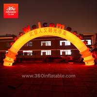 Commercial Street Festival LED Lights Arches Customization Promotion Activities Inflatable Led Arch Custom