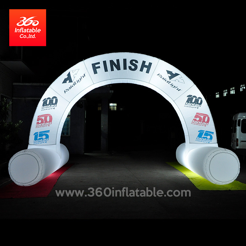 Advertising Inflatable Customized Led Race Arch with Foot