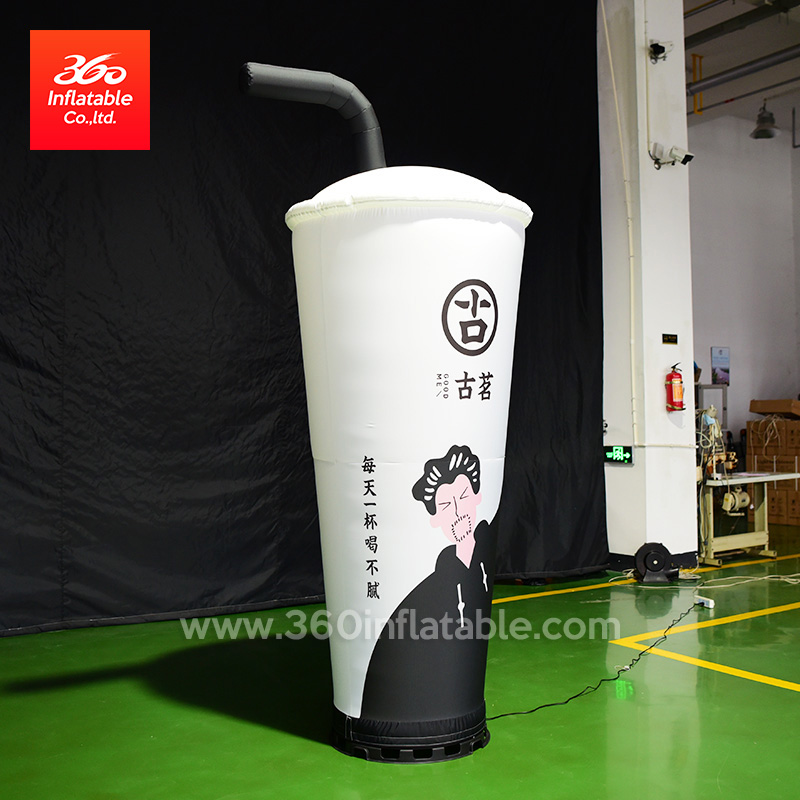 Outdoor Giant Inflatable Cube Juice Beverage Led Lighting Bottle Advertising Promotion Advertisement