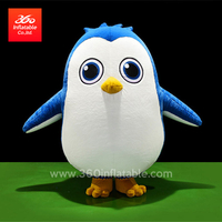 Inflatable clothing plush penguin cartoon inflatable advertising animal for decoration inflatable cartoon plush