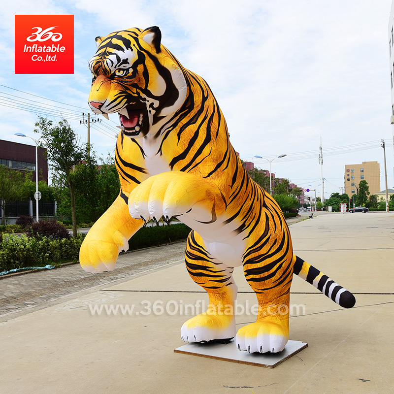 Popular life like Giant inflatable animals tiger model customized inflatable mascot tiger for outdoor advertising and promotion