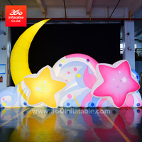 Inflatable Moon and Star Wall Cartoon Inflatables 