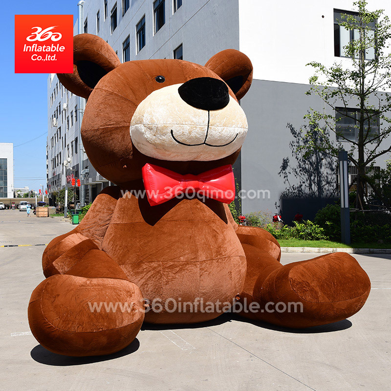 China 360 Excellent Inflatable Manufacturer Factory Price Custom Inflatable Advertising Dark Brown Bears Custom