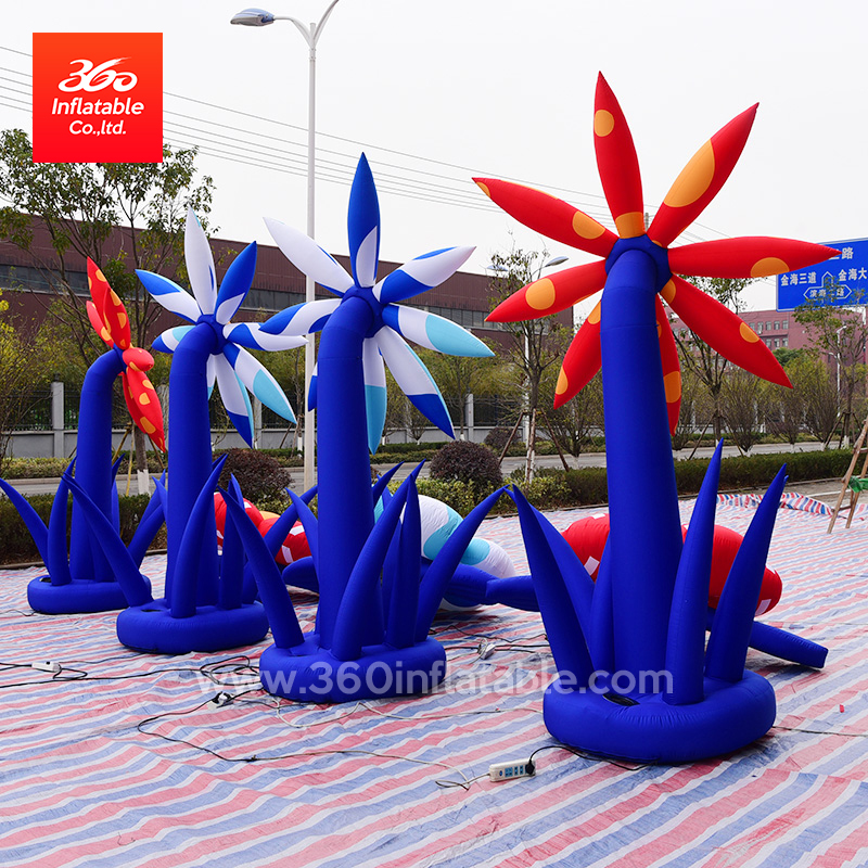 High Quality Factory Price Shopping Mall Center Flower Cartoons Decoration Advertising Huge Flower Inflatables Custom