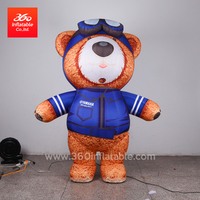 High Quality Factory Price Mascot Inflatables Cartoon Bear Advertising Inflatable Suit Inflatable Bear Moving Costume Custom