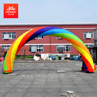Custom 6m 8m 10m Rainbow Arch Custom Advertising Inflatable Arches