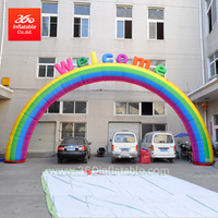 6m 8m 10m Custom Logo Rainbow Welcome Arch Inflatable Advertising for Sale
