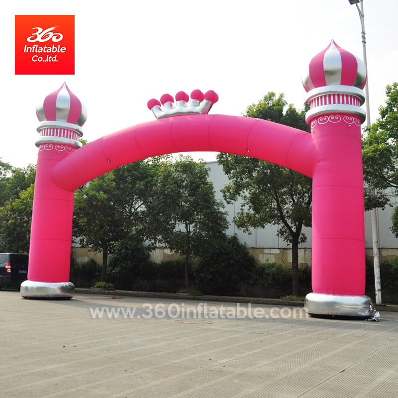 Inflatable King's Castle Red Inflatables Arches Advertising