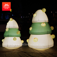Custom Christmas Cartoon Inflatables Advertising Bear Tree Inflatable