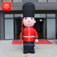 Factory Price High Quality Customized Inflatable Cartoon Character Mascot Inflatable White King Imperial Soldier 