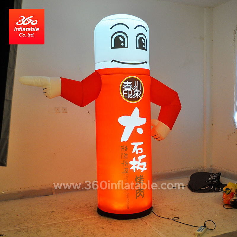 High Quality Led Inflatable Advertising Lamp Tube Custom Logo