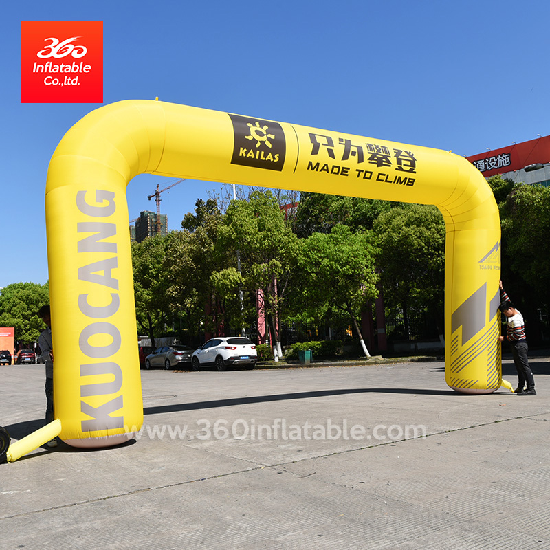 Climing Mountain Racing Inflatable Arch Custom