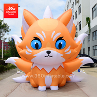 Huge Cartoon Inflatables Fox Mascot Advertising