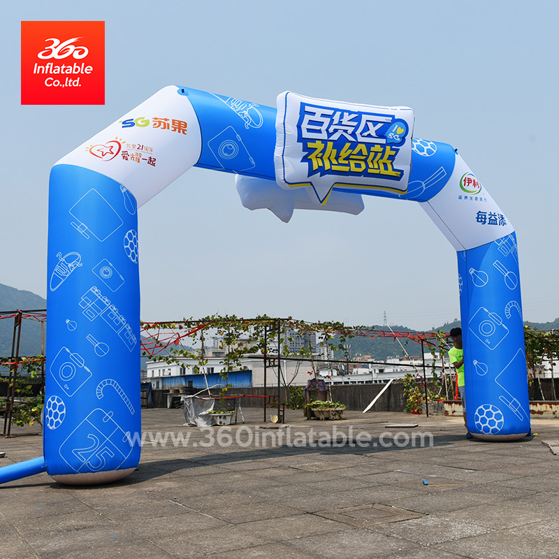Outdoor Game Sport Archway Custom Advertising Inflatable Logo Customized Arch