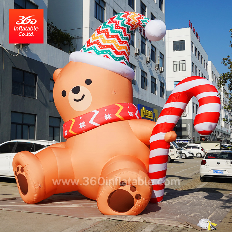 Christmas Festival Decorative Inflatables Advertising Bear Cartoon 