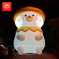 Huge Cartoon Inflatables Advertising Snowman Cartoon Inflatable Customized