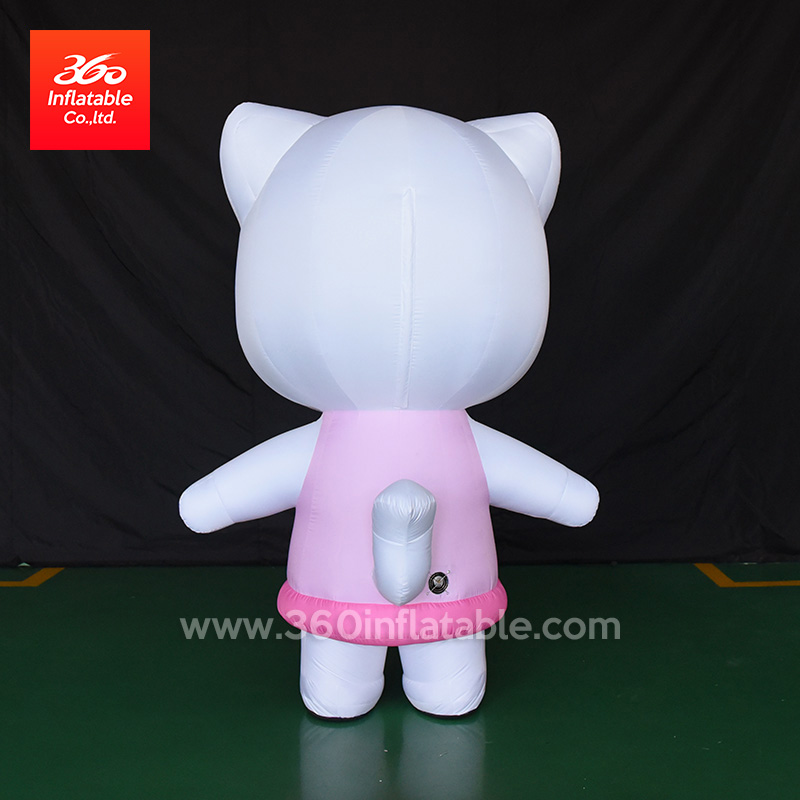 Customized Inflatable advertising Cat suit Shape Cartoon Mascot Event mascot pink hello kitty Inflatable Cat Costume Advertising