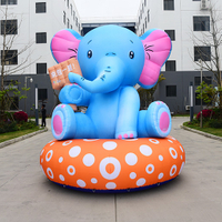 Custom giant inflatable cartoon elephant for outdoor advertising hot sale inflatable animal elephant for event decoration
