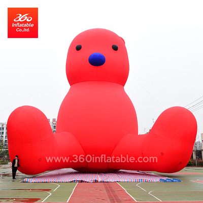 18m Height Huge Red Bear Cartoon Mascots Inflatable Custom