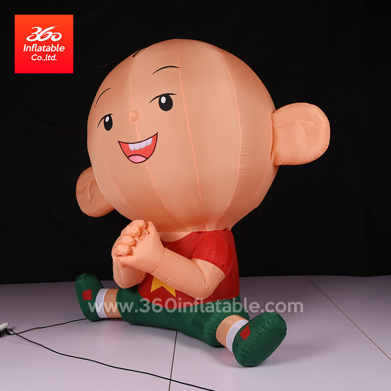 OEM/ODM Inflatable Figure Display Inflatable Boy Cartoon,advertising inflatable little cute lovely boy with bare head for sale