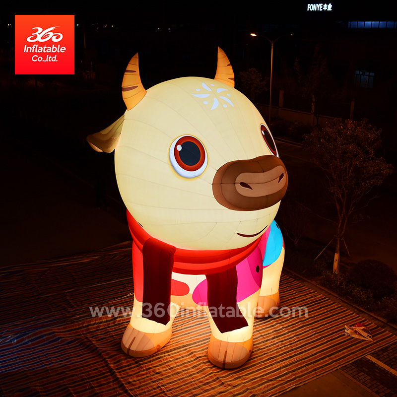 High Quality Factory Price Huge Inflatables Advertising Inflatable Mascots Cattle OX Cartoons Custom