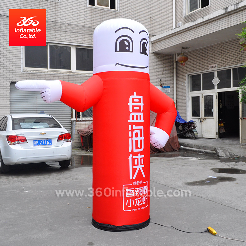 Advertising Inflatable lamp with Led light,Cheap inflatable cartoon character guide lamp for sale