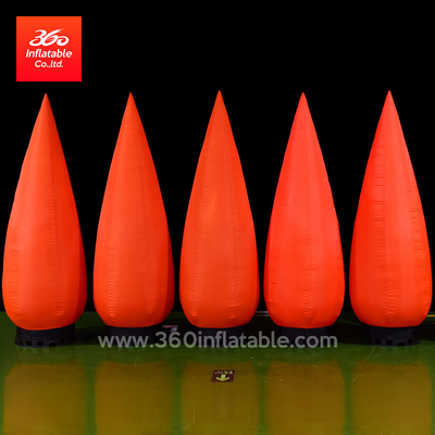 Inflatable Carrot Red Balloons Lamp Custom 