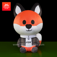 Huge 6m Fox Cartoon Mascot Inflatables Advertising 