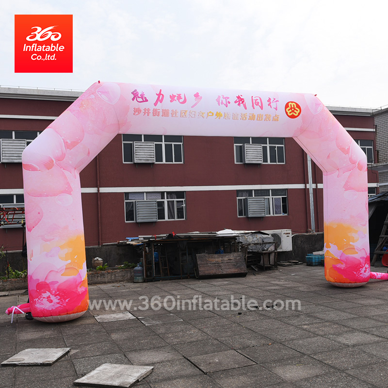 Outdoor Gaming Arch Advertising Inflatable Customized Logo Archway