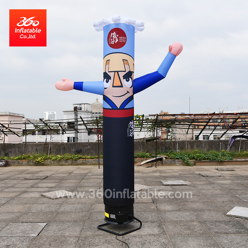 Advertising Inflatable Wave dancer with Led light,Cheap inflatable cartoon character Custom printing column for sale