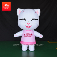 Customized Inflatable advertising Cat suit Shape Cartoon Mascot Event mascot pink hello kitty Inflatable Cat Costume Advertising