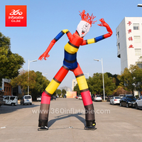 High Quality 360 Air Dancer Manufacturer Customized Logo and Printing Air Dancers Inflatable Air Dancer double blower Custom Inflatable Clown Sky Dancer double Leg