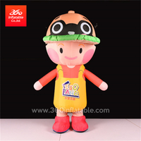 Advertising moving Inflatable Cartoon boy in the hat Character decoration suit Inflatable Mascot Model inflatable animal Custom