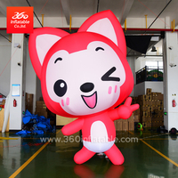 High Quality Factory Price Inflatable Advertising Fox Cartoon Character Custom