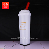  Outdoor Giant Inflatable Cube Juice Beverage Bottle / Advertising Promotion Inflatable led Drink Bottle Model For Sale