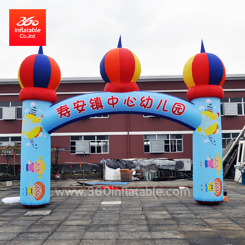 Customized Kindergarten Castle Shape Arch For Advertising 