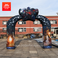 Inflatable Superman Gaming Cartoon Printing Arch Inflatable Advertising